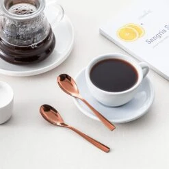 24-Piece Rose Gold Stainless Steel Flatware Set Silverware Set Serving Set Service For 6 -Vancasso Shop rose gold vancasso serving sets vs sw a24 r 76 1000