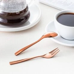 30-Piece Rose Gold Stainless Steel Flatware Set Serving Set Silverware Set Service For 6 -Vancasso Shop rose gold vancasso serving sets vs sw a30 r fa 1000