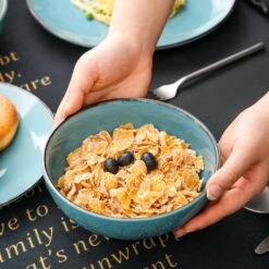 Navia 16-Piece Vintage Oceano Sea Blue Stoneware Dinnerware Set (Service For 4) 13 Navia 16-Piece Vintage Oceano Sea Blue Stoneware Dinnerware Set (Service For 4) -Vancasso Shop sea blue vancasso dinnerware sets vc navia 6 sl 1f 1000