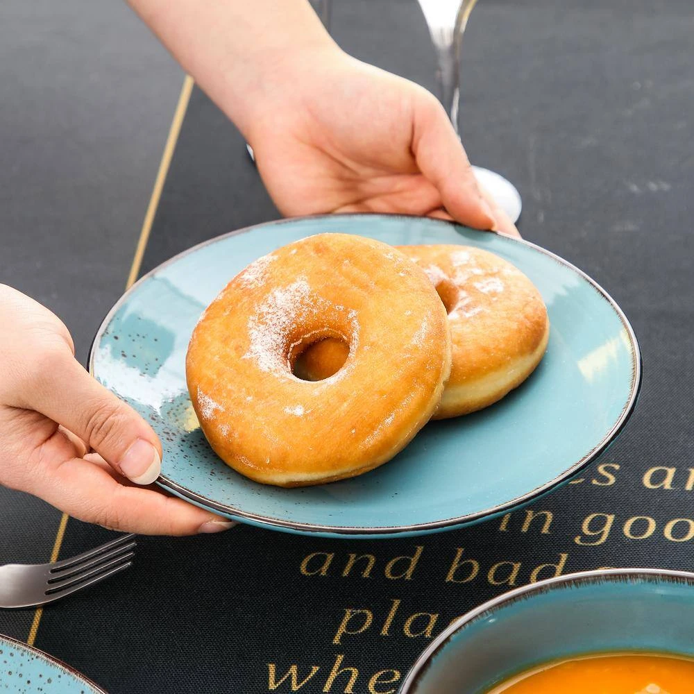 Navia 16-Piece Vintage Oceano Sea Blue Stoneware Dinnerware Set (Service For 4) 5 Navia 16-Piece Vintage Oceano Sea Blue Stoneware Dinnerware Set (Service For 4) - Image 3