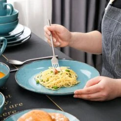 Navia Oceano Sea Blue 32-Piece Ceramic Dinnerware Set With Dinner Plate, Dessert Plate, Cereal Bowl, Mug (Service For 8) 13 Navia Oceano Sea Blue 32-Piece Ceramic Dinnerware Set With Dinner Plate, Dessert Plate, Cereal Bowl, Mug (Service For 8) -Vancasso Shop sea vancasso dinnerware sets vc navia 6 sl 2 1f 1000