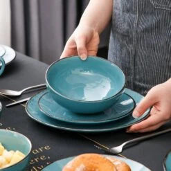 Navia Oceano Sea Blue 32-Piece Ceramic Dinnerware Set With Dinner Plate, Dessert Plate, Cereal Bowl, Mug (Service For 8) 14 Navia Oceano Sea Blue 32-Piece Ceramic Dinnerware Set With Dinner Plate, Dessert Plate, Cereal Bowl, Mug (Service For 8) -Vancasso Shop sea vancasso dinnerware sets vc navia 6 sl 2 44 1000