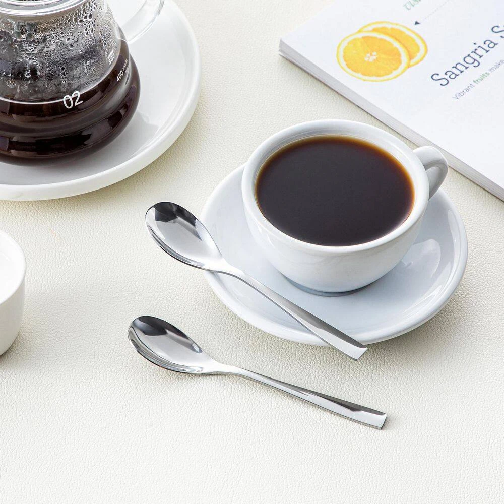 24-Piece Silver Stainless Steel Flatware Set Silverware Set Serving Set Service For 6 10 24-Piece Silver Stainless Steel Flatware Set Silverware Set Serving Set Service For 6 - Image 8