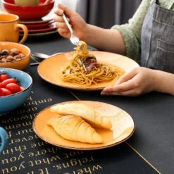 Navia Tropical Multi-colors 32-Piece Stoneware Dinnerware Sets With Dinner, Dessert Plate, Bowl, Mug (Service For 8) 13 Navia Tropical Multi-colors 32-Piece Stoneware Dinnerware Sets With Dinner, Dessert Plate, Bowl, Mug (Service For 8) -Vancasso Shop tropical vancasso dinnerware sets vc navia 16 sl 2 1f 1000