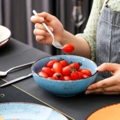 Navia Tropical Multi-colors 32-Piece Stoneware Dinnerware Sets With Dinner, Dessert Plate, Bowl, Mug (Service For 8) 14 Navia Tropical Multi-colors 32-Piece Stoneware Dinnerware Sets With Dinner, Dessert Plate, Bowl, Mug (Service For 8) -Vancasso Shop tropical vancasso dinnerware sets vc navia 16 sl 2 44 1000