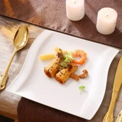 Flora 18-Piece Porcelain Dinnerware Set (Service For 6) -Vancasso Shop white vancasso dinnerware sets flora 18 44 1000