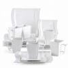 Flora 18-Piece Porcelain Dinnerware Set (Service For 6) -Vancasso Shop white vancasso dinnerware sets flora 18 64 1000
