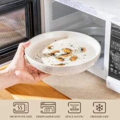 16-Piece White Stoneware Dinnerware Set Service For 4-Embossed Star-shape Floral Pattern Bowls And Plates Set -Vancasso Shop white vancasso dinnerware sets lydia sl w 01 1f 1000